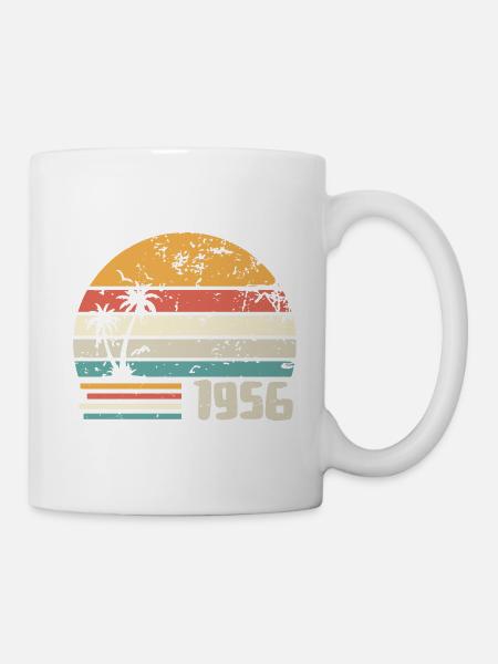 1956 Geburtstagsgeschenk - Made in 1956 Retro 1956 - Tasse - Weiß