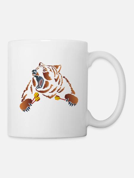 Dartshirt Bear Dart - Mug - white