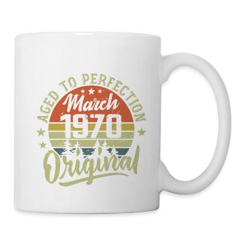 Retro March 1970 Gift March 1970 Born March 1970 - Mug - white - Right