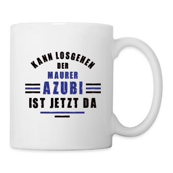 Azubi Maurer Lehre Ausbildung Maurerausbildung - Tasse - Weiß - Rechts