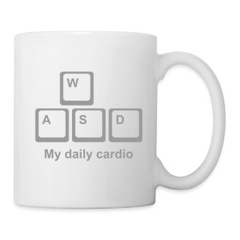 WASD Shirt – Funny Gamer Joke for PC Players - Mug - white - Right