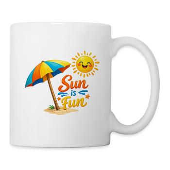 Le_soleil_est_amusant - Tasse - Weiß - Rechts
