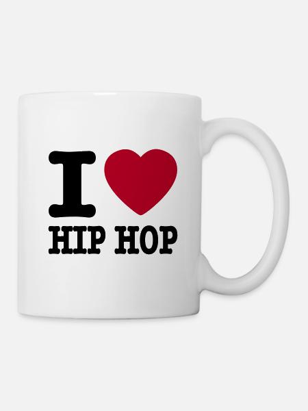 I love hiphop / I heart hiphop - Tasse - Weiß