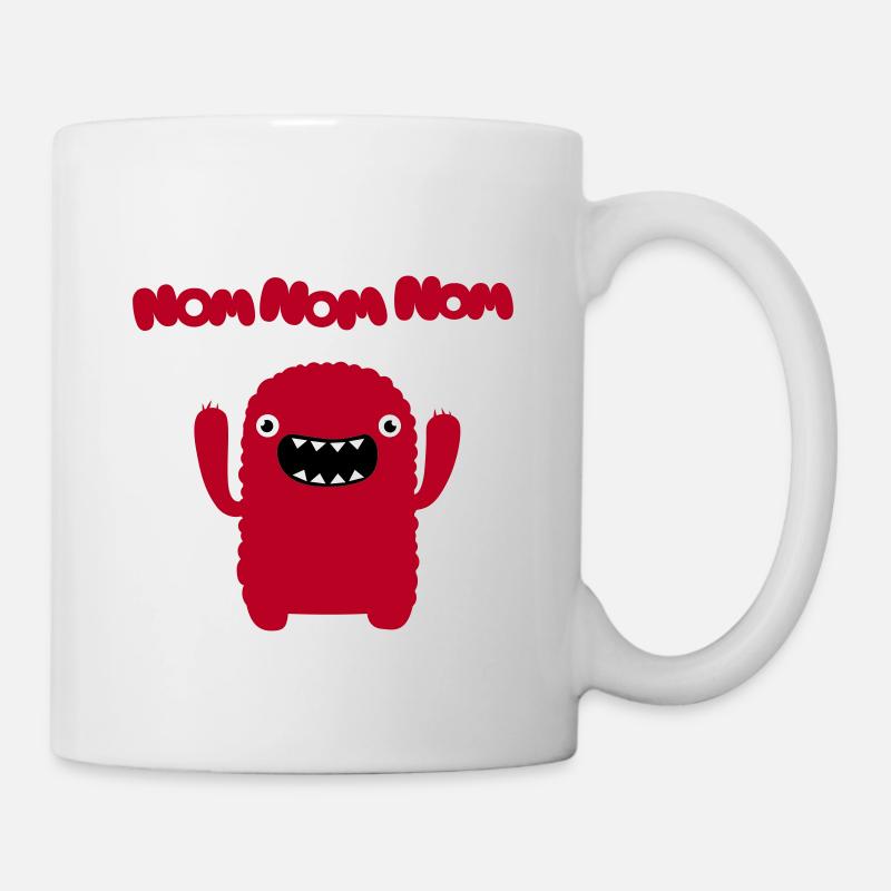 Om nom nom nom - Tasse - Weiß