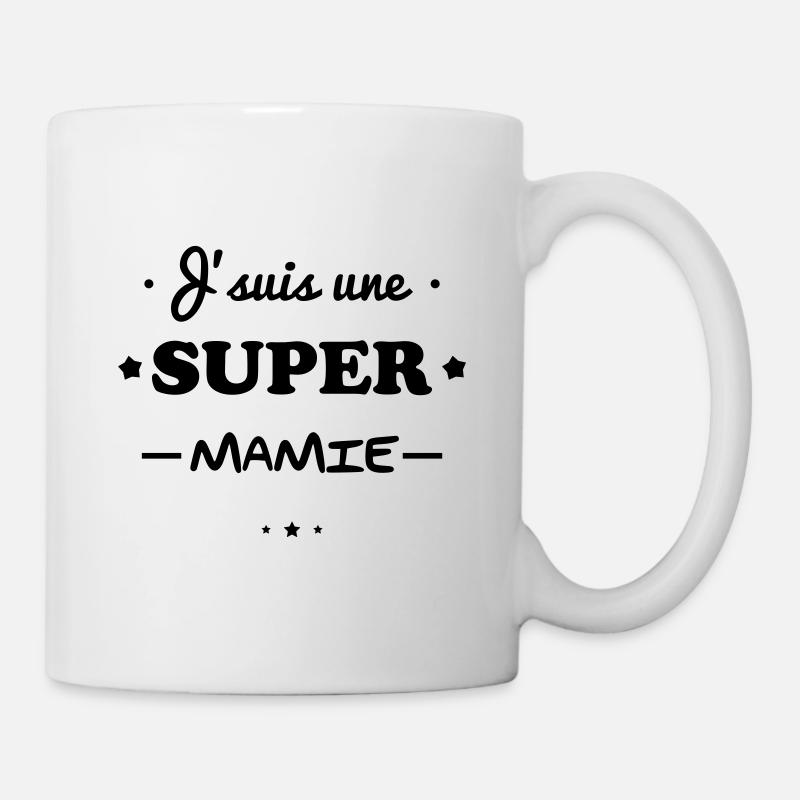 Super mamie, cadeau grand-mère - Mug blanc - blanc