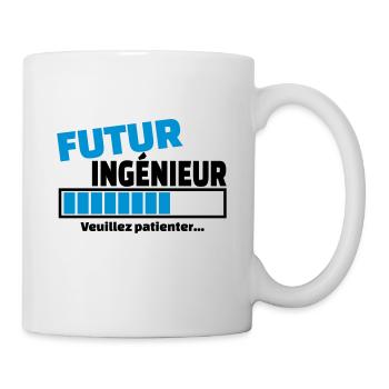 futur ingénieur - Mug blanc - blanc - Droite
