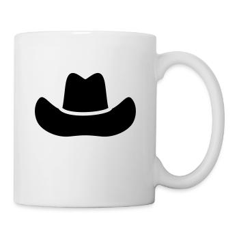 Cowboy hat gift - Mug - white - Right