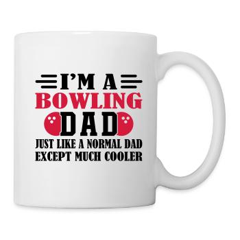 Bowling Dad - Tasse - Weiß - Rechts