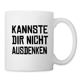 Kannste dir nicht ausdenken bruder Stream Geschenk - Tasse - Weiß - Rechts