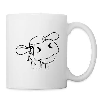 Cow cows dairy cow farming farmer gift - Mug - white - Right