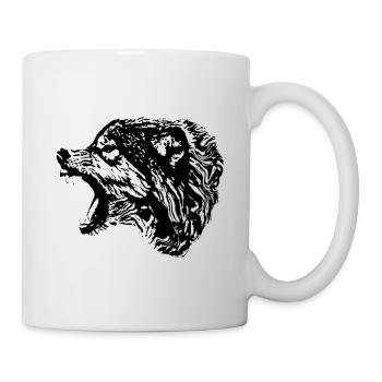 Wolf - Mug blanc - blanc - Droite