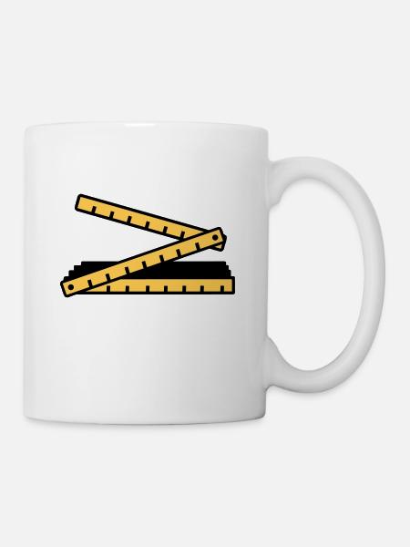 Zollstock - Tasse - Weiß