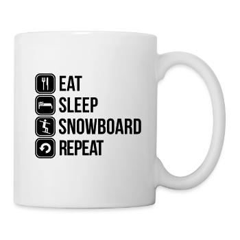 snowboard - Mug - white - Right