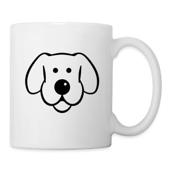 Dog head - Mug - white - Right