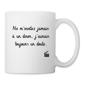 Le Dîner de cons - Réplique Culte - Humour - Mug blanc - blanc - Droite