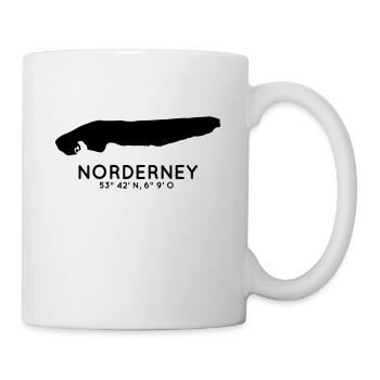 Vacances à Norderney sur la plage de la mer du Nord Frise orientale - Mug blanc - blanc - Droite