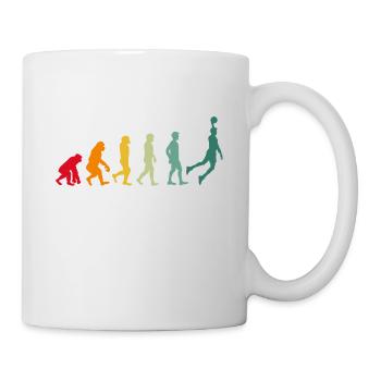 Basketball evolution basketball player retro gift - Mug - white - Right