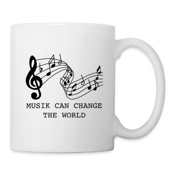 Musik Musikinstrumente Singen - Tasse - Weiß - Rechts