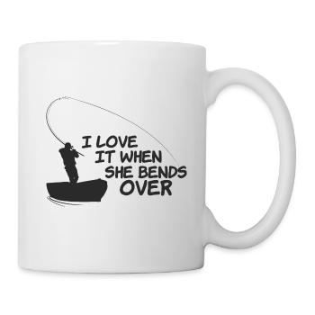 Fishing Fishing Angler Fish Fishing Fishing Rod - Mug - white - Right