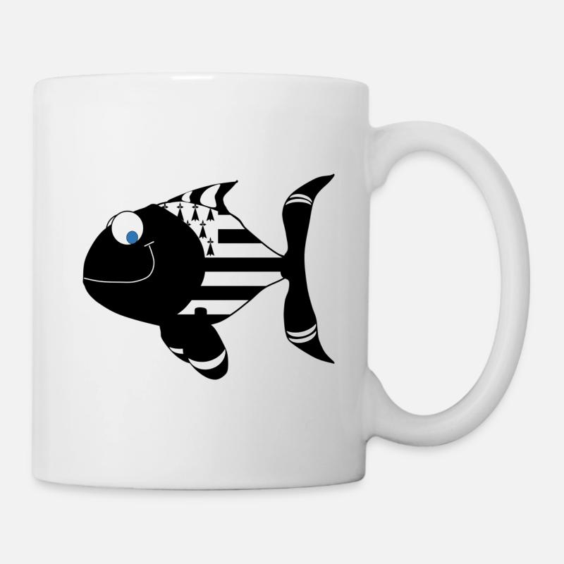Bretagne Poisson - Mug blanc - blanc
