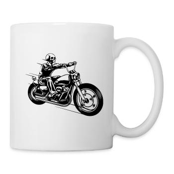 Man Motorcycle Bike Gift Lifestyle Hobby - Mug - white - Right