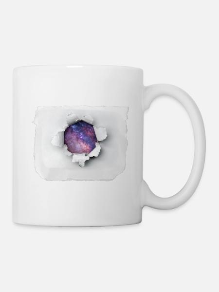 Papier déchiré - Univers - Mug blanc - blanc
