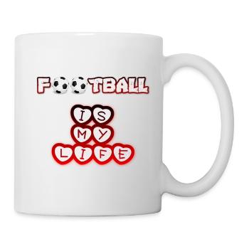 Football Football Football Football Football - Mug blanc - blanc - Droite