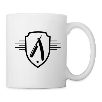 Barber razor blade - Mug - white - Right