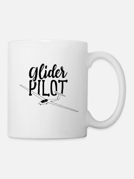 Segelflugzeug Pilot Segelflug Segelflieger Hobby - Tasse - Weiß