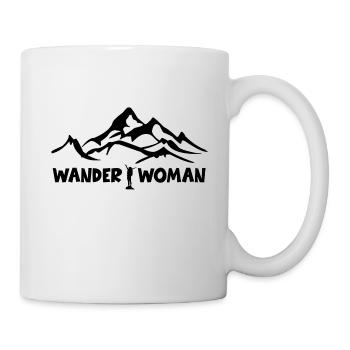 Wandern Wanderung Berg Berge Spruch Geschenkidee - Tasse - Weiß - Rechts