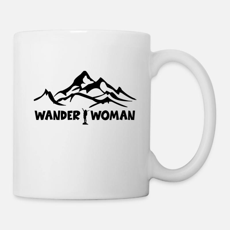Wandern Wanderung Berg Berge Spruch Geschenkidee - Tasse - Weiß