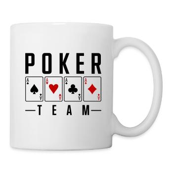 poker team - Mug - white - Right