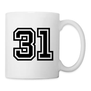 Symbole numérique 31 - Mug blanc - blanc - Droite