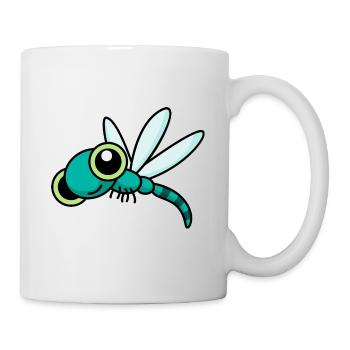 Drachenfliege libelle - Tasse - Weiß - Rechts