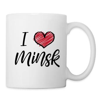I Love Minsk - Tasse - Weiß - Rechts