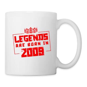 Légendes de 2009 nées en - Mug blanc - blanc - Droite