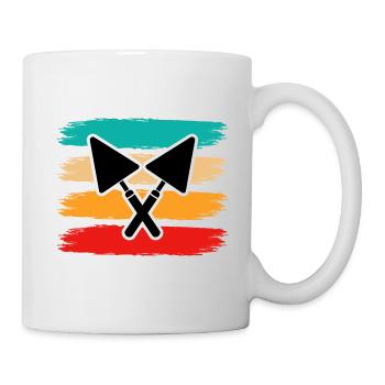 Maurer Retro - Tasse - Weiß - Rechts