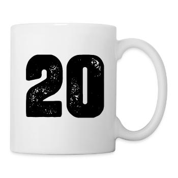 20 number jersey - Mug - white - Right