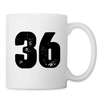 36 Number jersey - Mug - white - Right
