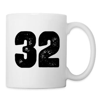 32 number jersey - Mug - white - Right