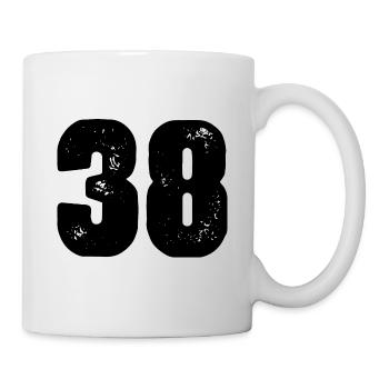 Maillot numéro 38 - Mug blanc - blanc - Droite