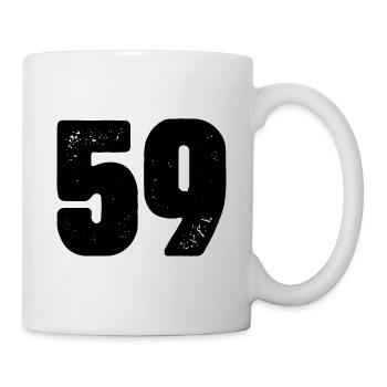 59 Number jersey - Mug - white - Right