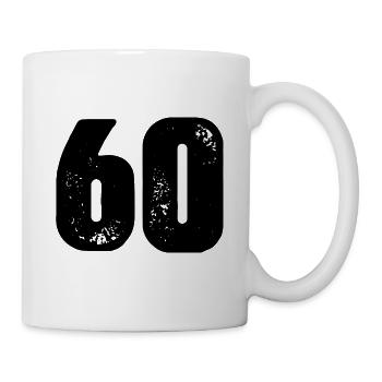 60 number jersey - Mug - white - Right