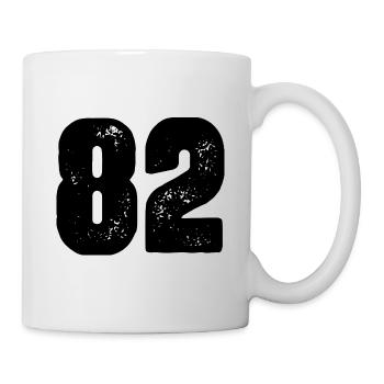 82 number jersey - Mug - white - Right
