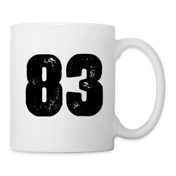 83 number jersey - Mug - white - Right