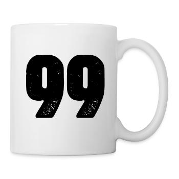 Maillot numéro 99 - Mug blanc - blanc - Droite