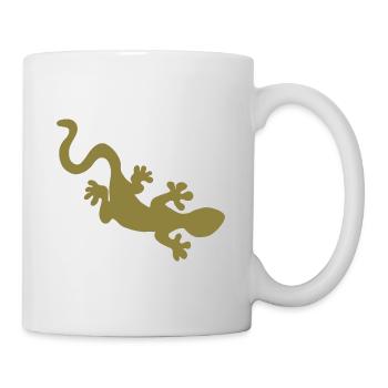 Gecko - Tasse - Weiß - Rechts
