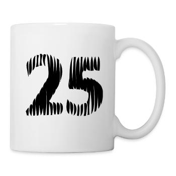 25 number jersey - Mug - white - Right