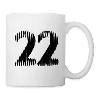 22 number jersey - Mug - white - Right