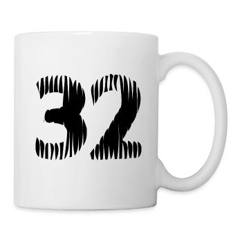 32 number jersey - Mug - white - Right